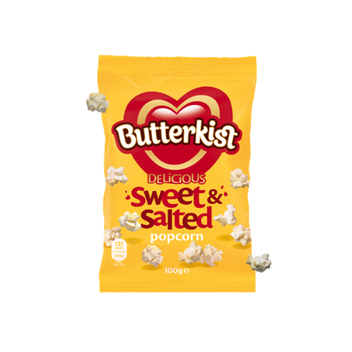 BUTTERKIST SWEET & SALTED 100g x 8