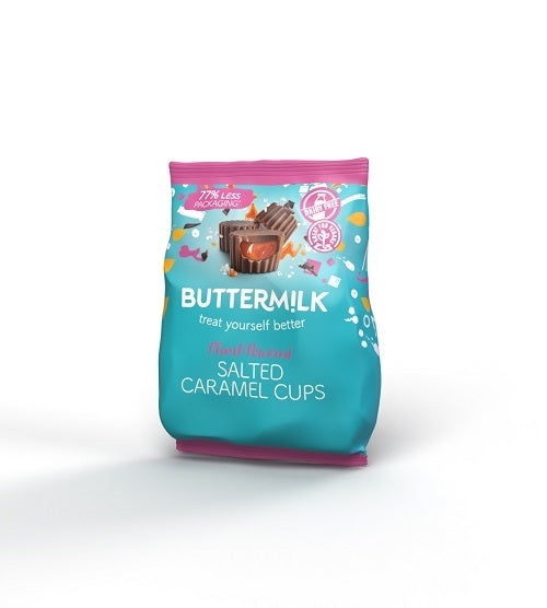 BUTTERMILK DAIRY FREE SALTED CARAMEL CUPS 100g x 7