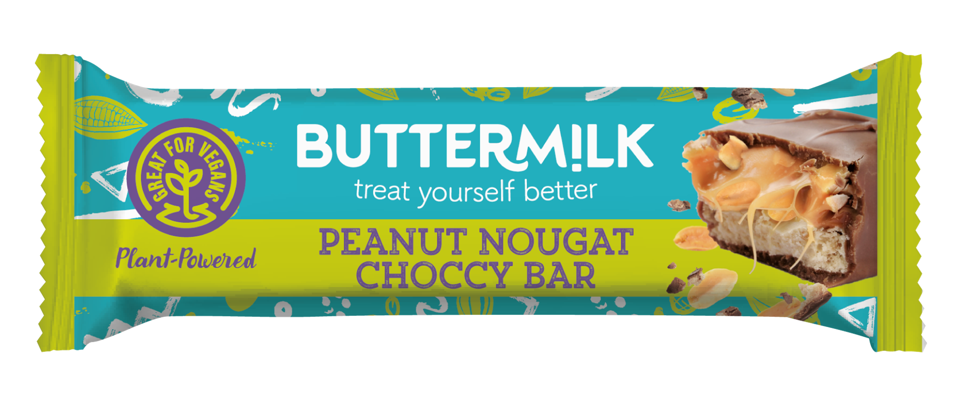 BUTTERMILK VEGAN PEANUT NOUGAT SNACK BAR 50g x 24