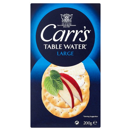 CARRS TABLE WATER BISC.200Gx6