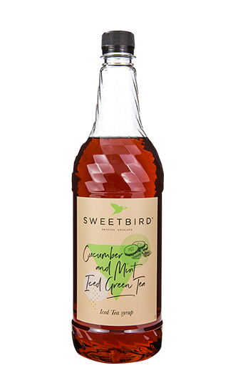 SWEETBIRD CUCUMBER & MINT ICED GREEN TEA SYRUP LTR