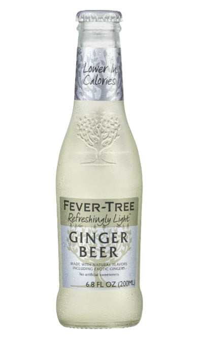 FEVER TREE LIGHT GINGER BEER GLASS 200ML X 24

