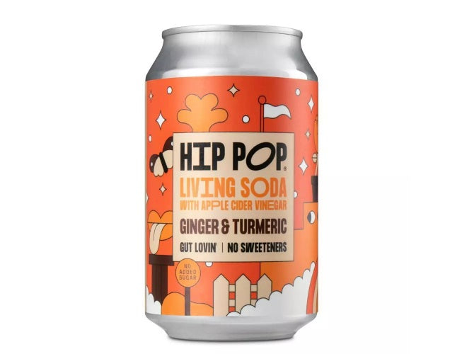 HIP POP GINGER & TURMERIC 330ML X 12