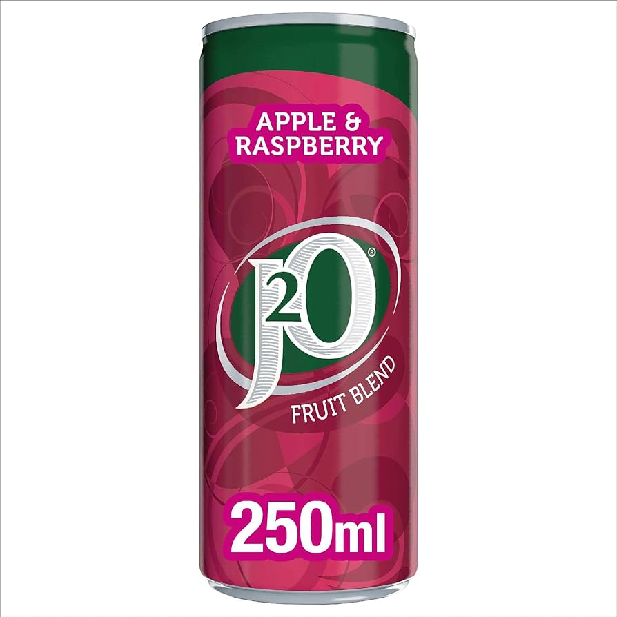 J2O APPLE & RASPBERRY CAN 250ML X 12