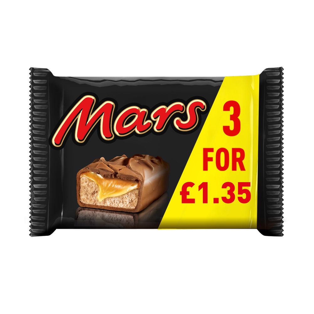 PM £1.35 MARS SNACKSIZE 3 PACK X 22