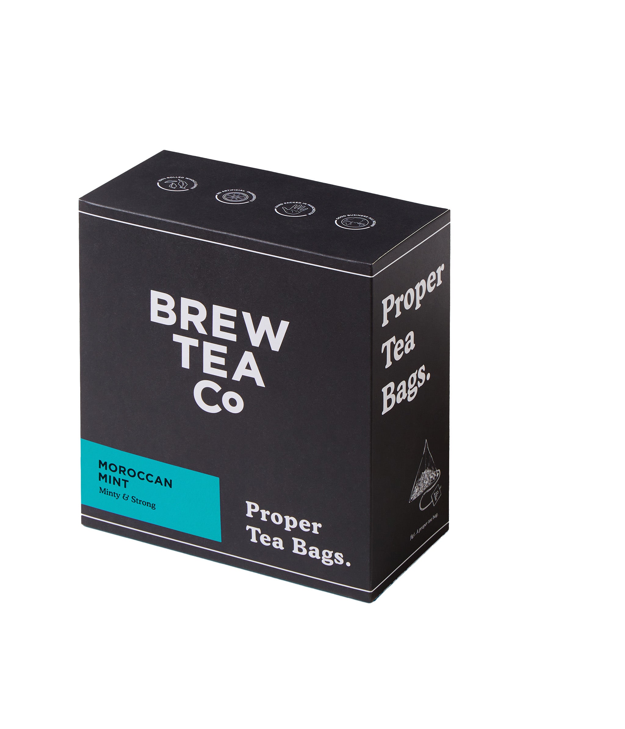 BREW TEA TAGGED TEABAGS MOROCCAN MINT X 100