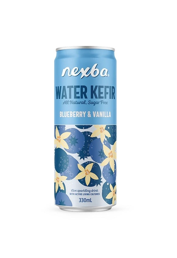 NEXBA BLUEBERRY & VANILLA KEFIR CANS 330ML X 12