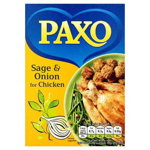 *NON PM* PAXO SAGE AND ONION STUFFING  170G X 16