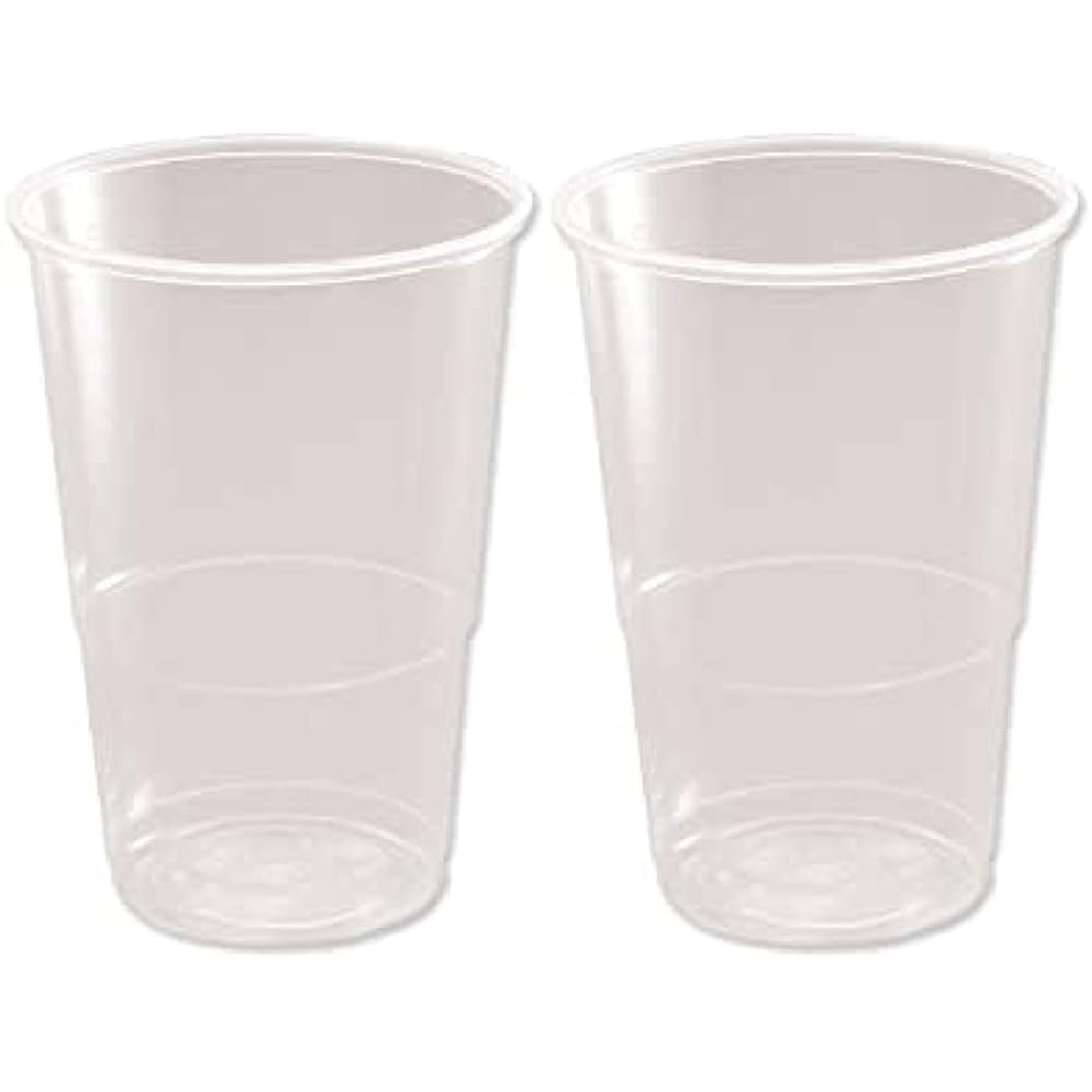 PLASTIC HALF PINT GLASS 280cc x 15