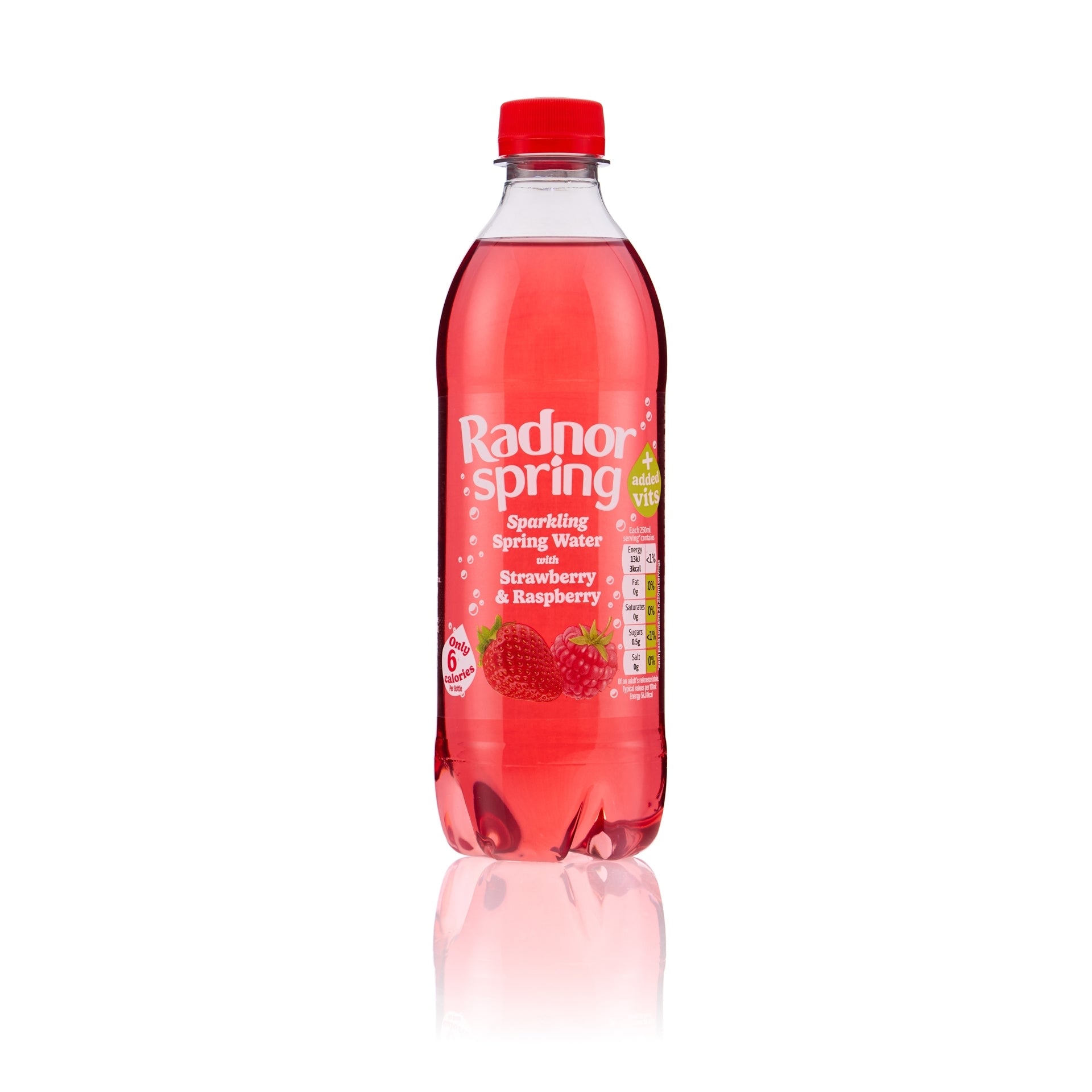 RADNOR SPRING STRAWBERRY & RASPBERRY 500ML X 24