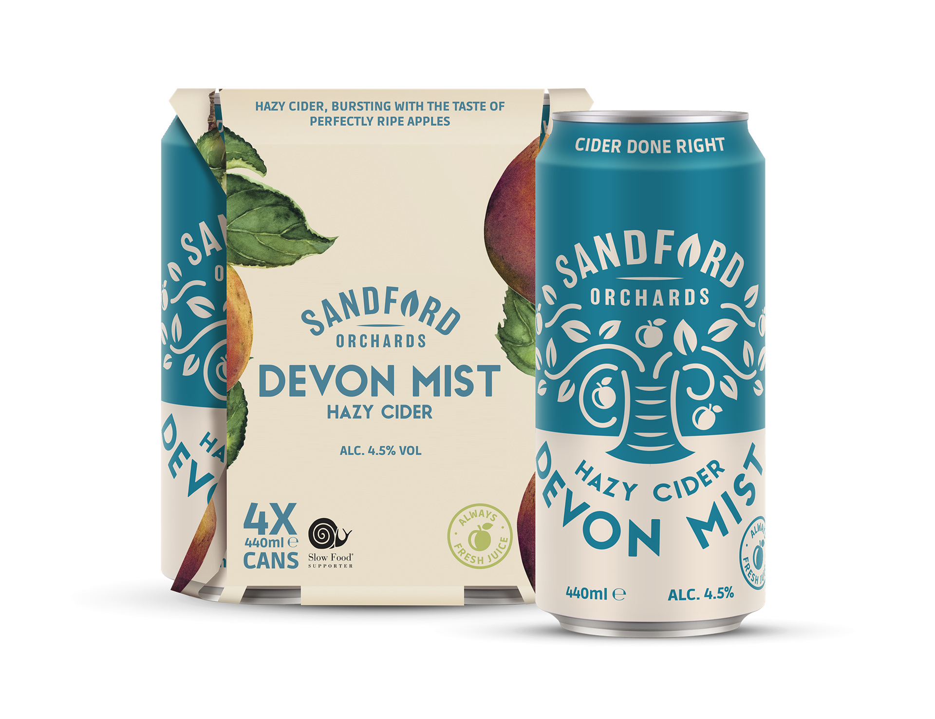SANDFORD ORCHARDS DEVON MIST 440ml 4PK x 6