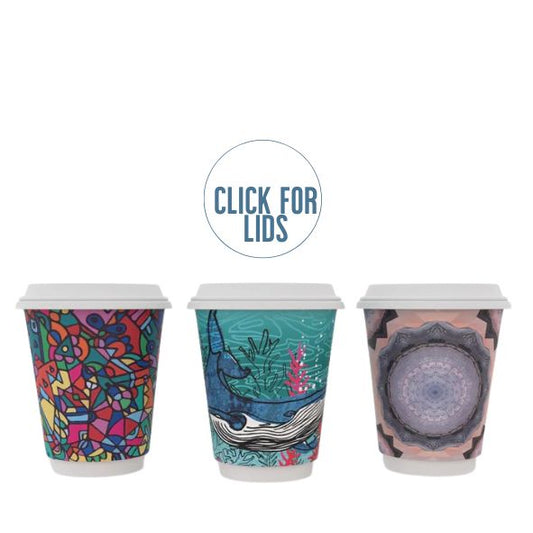 VEGWARE 8OZ GALLERY DBL WALL CUPS X 500