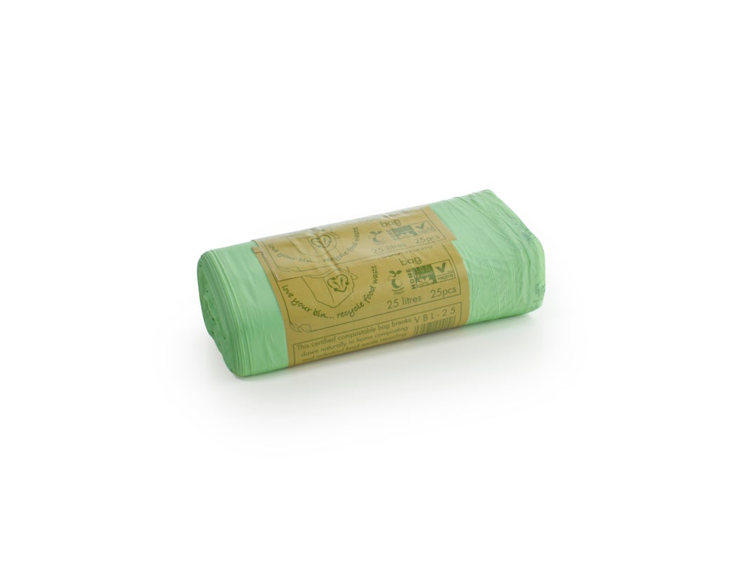 VEGWARE 25LTR COMPOSTABLE LINER, ROLL 25 X 25