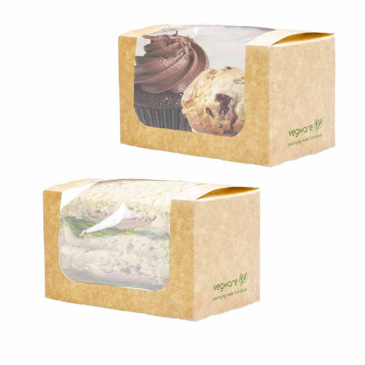 Vegware sandwich and cake boxes