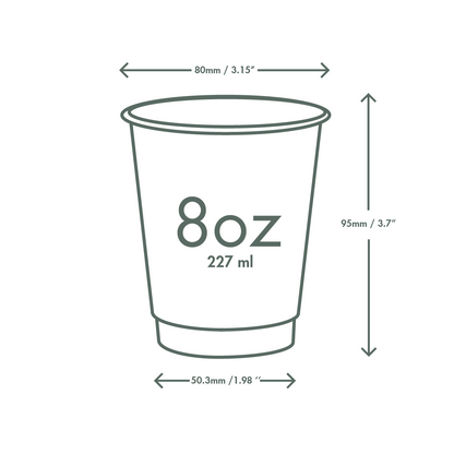 Vegware Cup Size 8oz