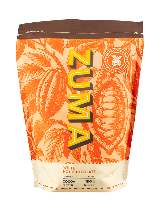 ZUMA WHITE HOT CHOC 1 KG BAG