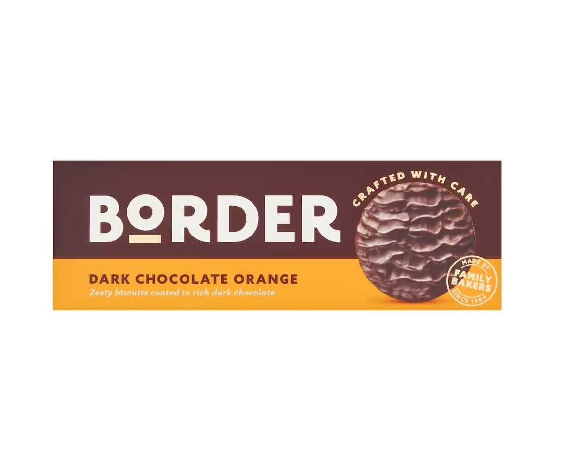BORDER DARK CHOCOLATE ORANGE 150G X 14
