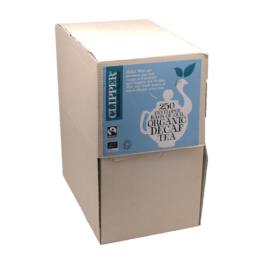 Box of Decaf Clipper tea bags