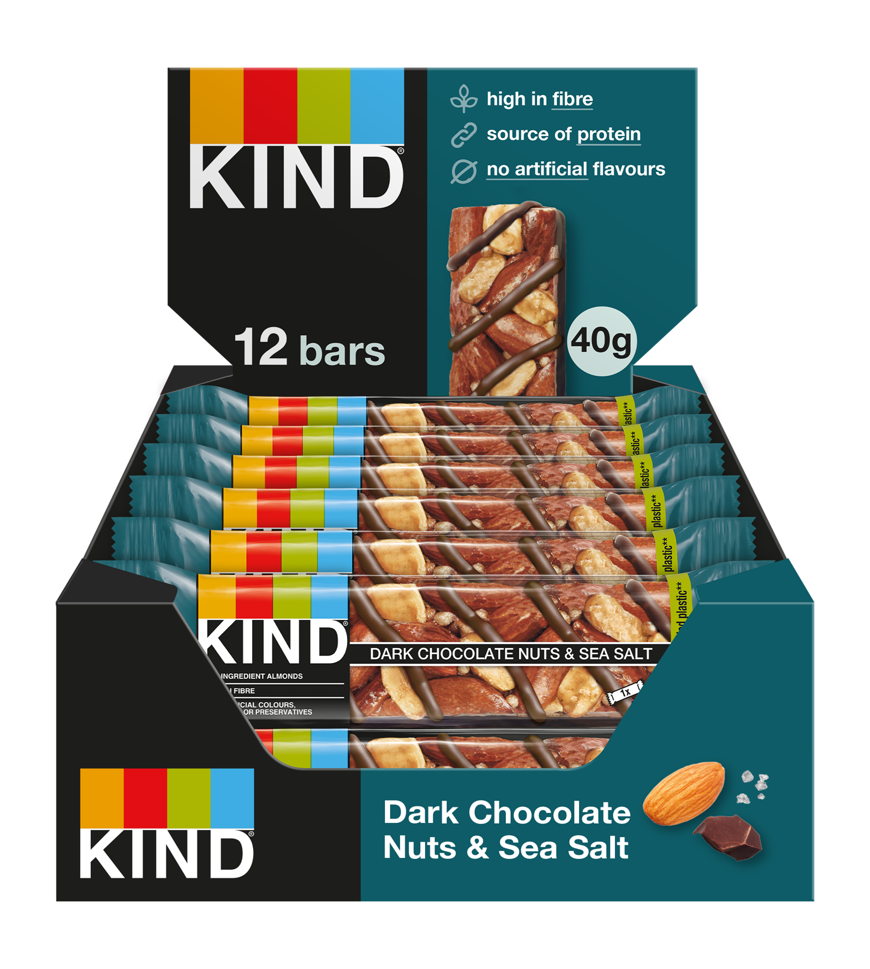 KIND BAR DARK CHOC NUT PROTEIN 50G X 12

