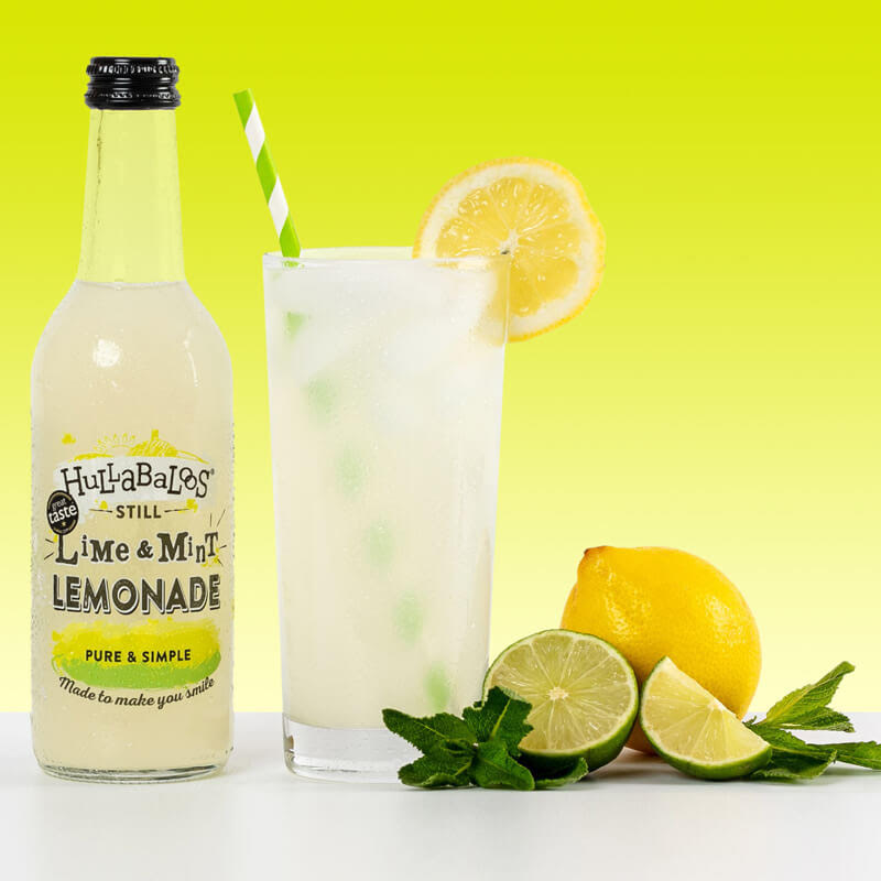 HULLABALOOS STILL LIME & MINT LEMONADE 330ML X 12