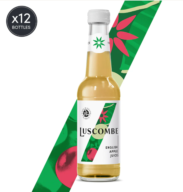 LUSCOMBE ORGANIC ENGLISH APPLE JUICE 270ML X 12

