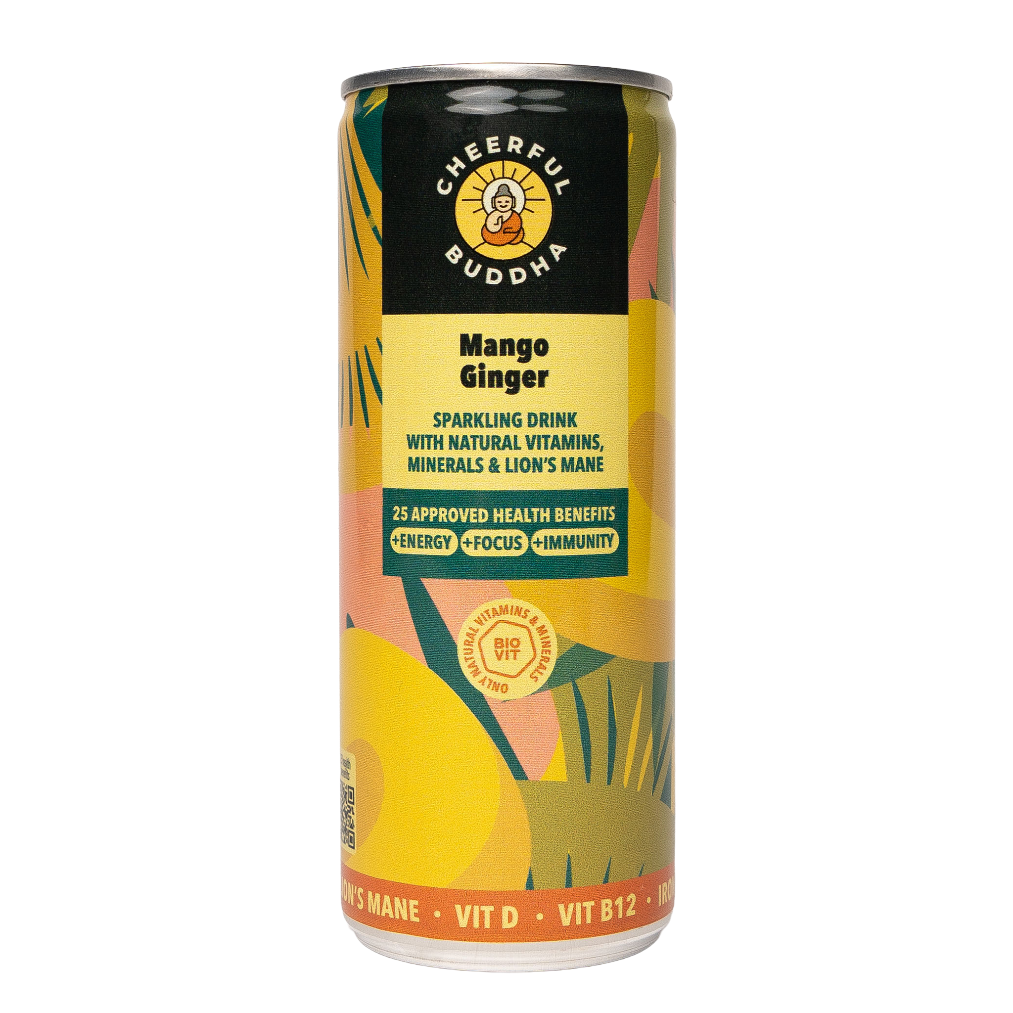 CHEERFUL BUDDHA MANGO & GINGER CANS X 12