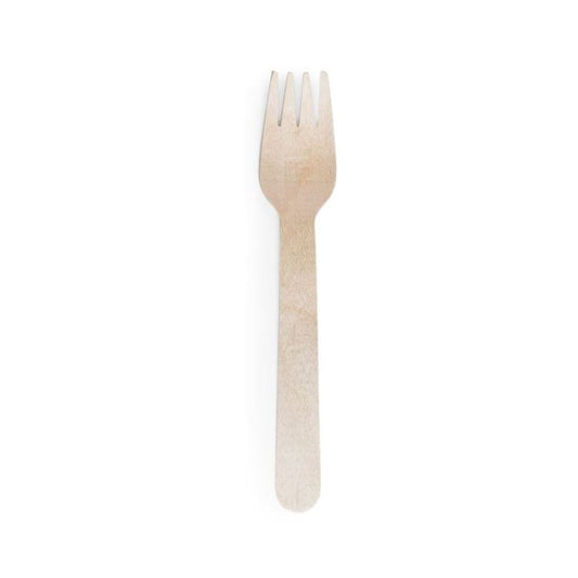 VEGWARE WOODEN FORKS 6IN X 1000