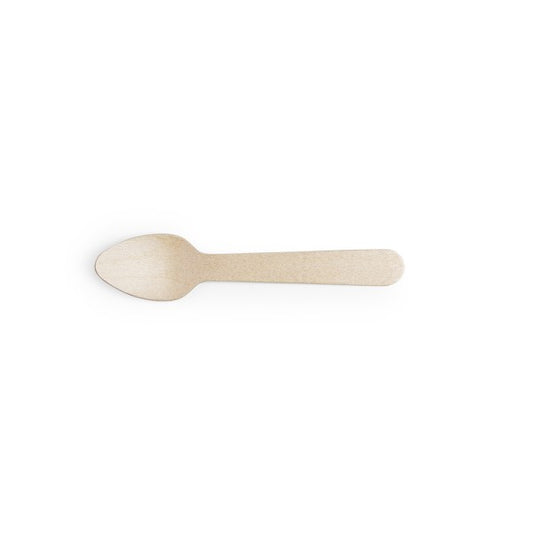 VEGWARE WOODEN TEA SPOONS  4.25IN X 2000